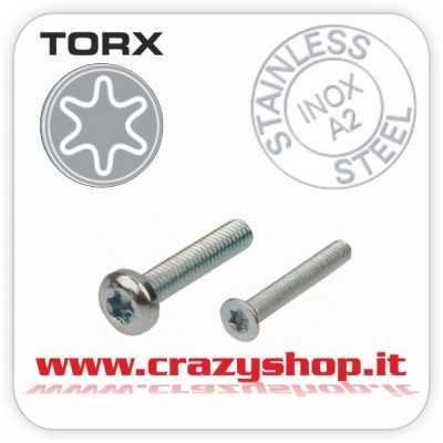 Vite Torx Testa Tronco Conica M4x12mm.